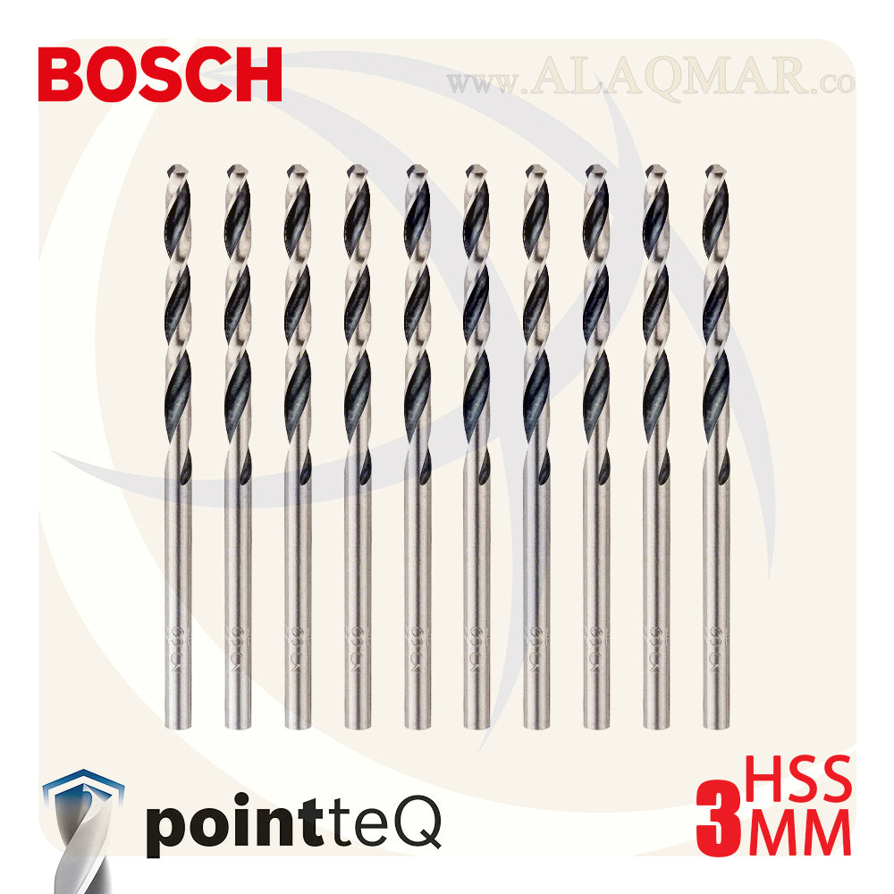 بنط حدادي ابيض 3.00ملي (10قطع) HSS PointTeQ 2608577198 BOSCH