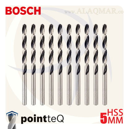 بنط حدادي ابيض 5.00ملي (10قطع) HSS PointTeQ 2608577218 BOSCH