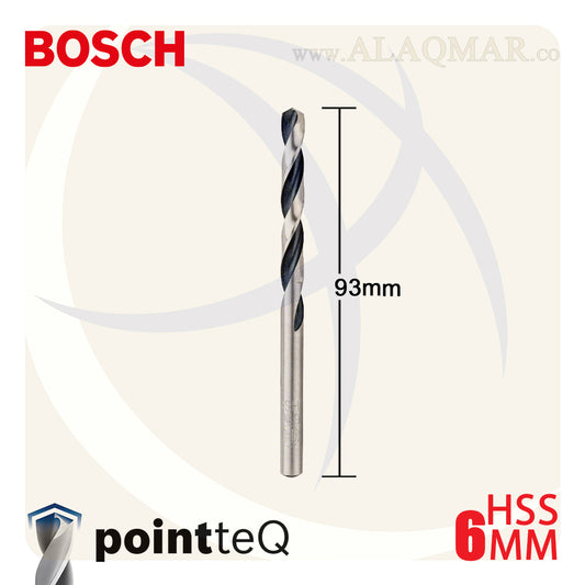 بنط حدادي ابيض 6.00ملي (10قطع) HSS PointTeQ 2608577228 BOSCH