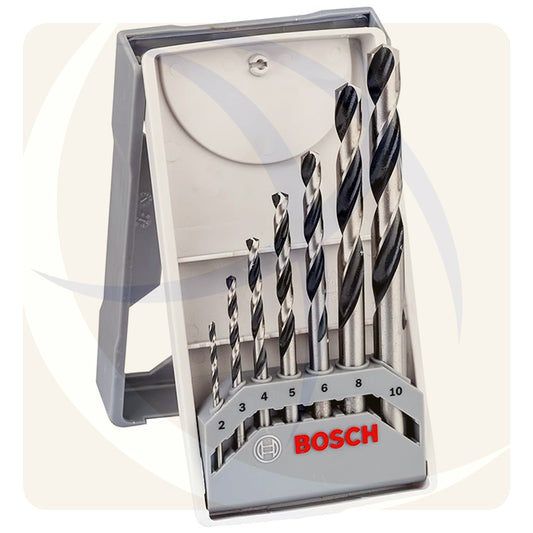 طقم بنط حدادي 7قطع 2-10ملي HSS PointTeQ 2608577347 BOSCH