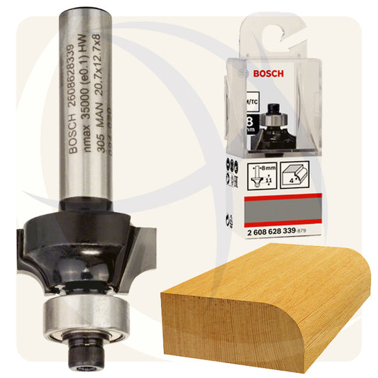 بنط راوتر 20×12.7×8ملي ROUNDING OVER BIT 2608628339 BOSCH