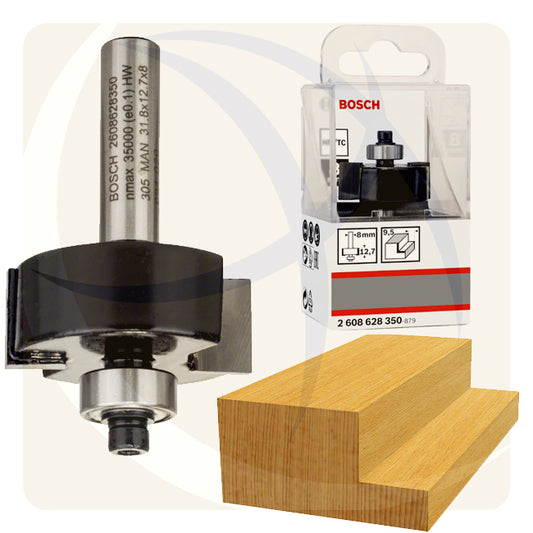 بنط راوتر 31.8×12.7×8ملي RABBETING BIT 2608628350 BOSCH