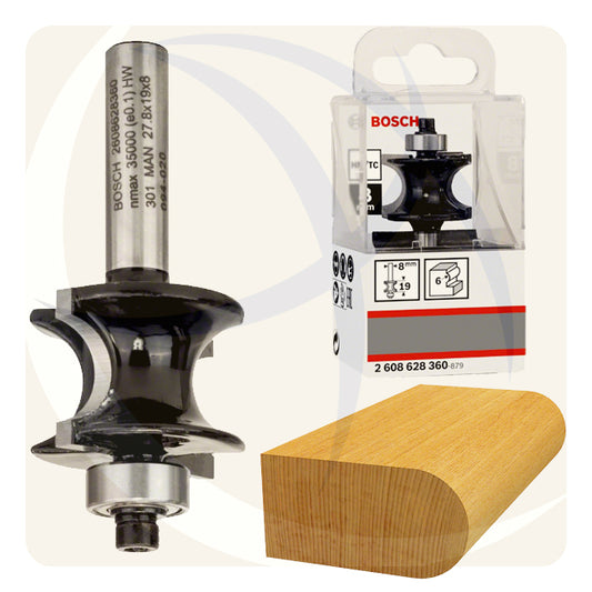 بنط راوتر 27.8×19×8ملي GUIDED STAFF BEAD BIT 2608628360 BOSCH