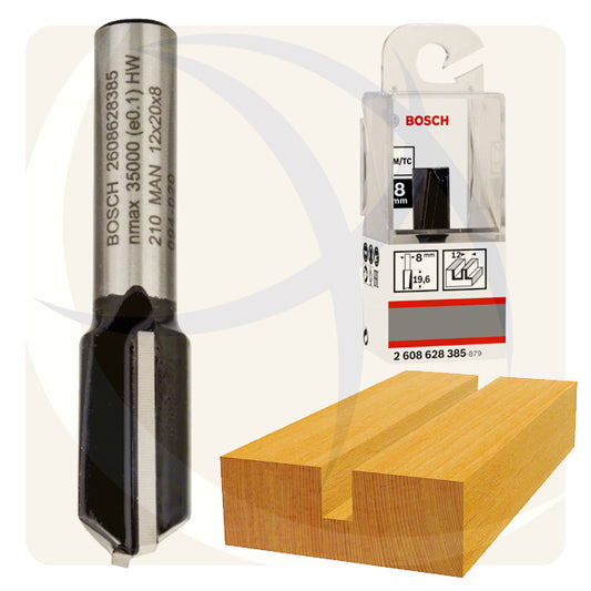 بنط راوتر 12×20×8ملي STRAIGHT BIT 2608628385 BOSCH