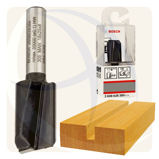 بنط راوتر 18×25×8ملي STRAIGHT BIT 2608628389 BOSCH