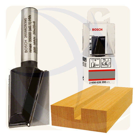 بنط راوتر 20×25×8ملي STRAIGHT BIT 2608628390 BOSCH