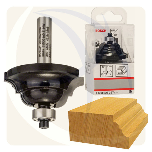 بنط راوتر 42.9×18×8ملي EDGE FORMING BIT D 2608628397 BOSCH