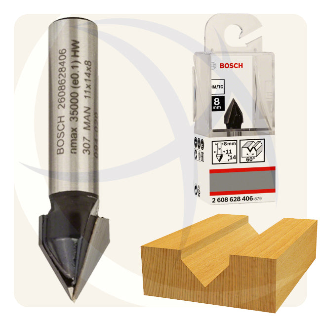 بنط راوتر 11×14×8ملي V-GROOVE 2608628406 BOSCH