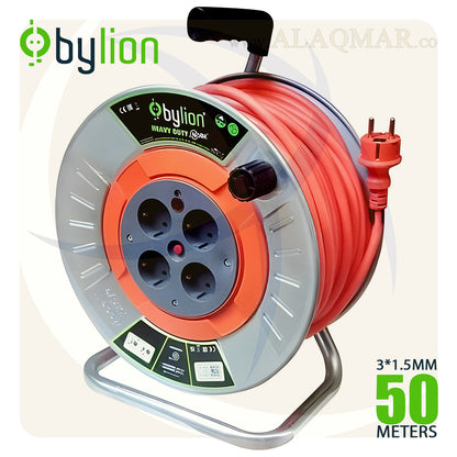 مشترك كهرباء 50متر 4عين جسم معدن 3فرده 1.5ملي MME-50315-F BYLION