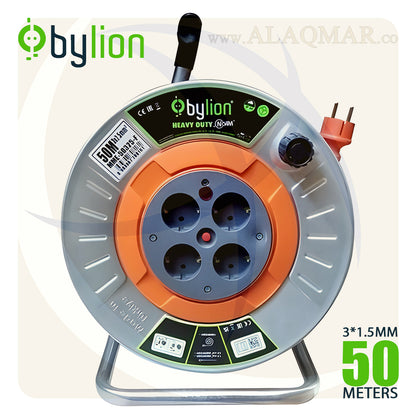 مشترك كهرباء 50متر 4عين جسم معدن 3فرده 1.5ملي MME-50315-F BYLION
