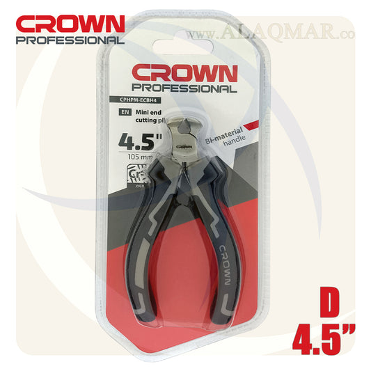 بنسة الكترونيات قصافة امامية 4.5بوصة D 2لون   خدمة شاقة CPHPM-ECBH4 CROWN