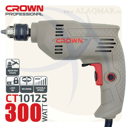 شنيور عادي ي/ش 6.5ملي 300وات CT10125 CROWN
