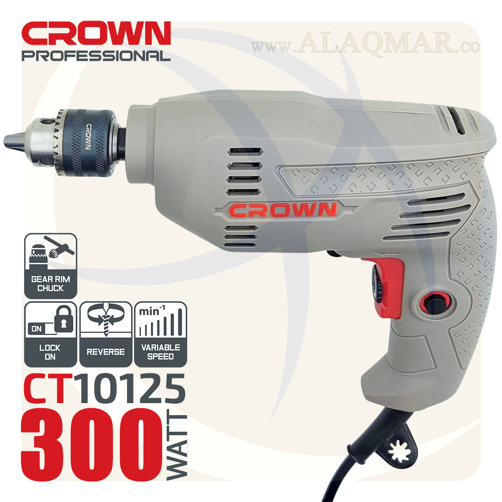 شنيور عادي ي/ش 6.5ملي 300وات CT10125 CROWN