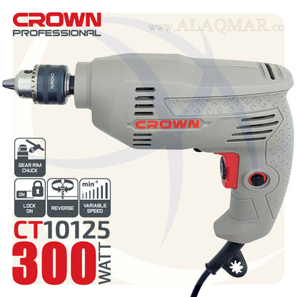شنيور عادي ي/ش 6.5ملي 300وات CT10125 CROWN