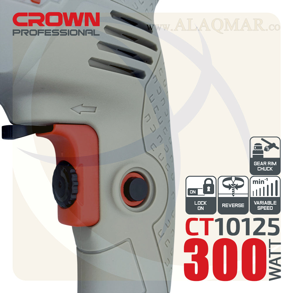 شنيور عادي ي/ش 6.5ملي 300وات CT10125 CROWN