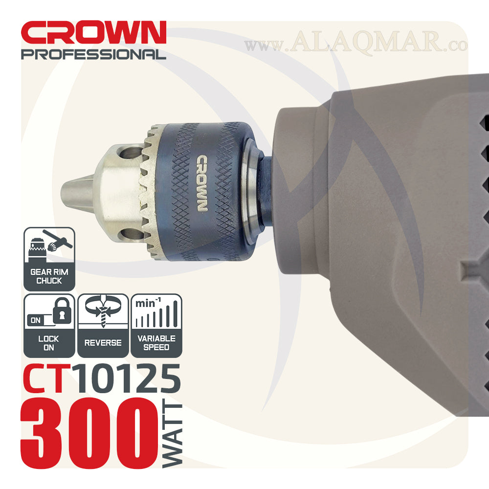 شنيور عادي ي/ش 6.5ملي 300وات CT10125 CROWN