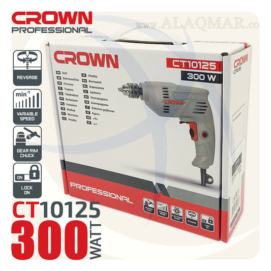 شنيور عادي ي/ش 6.5ملي 300وات CT10125 CROWN