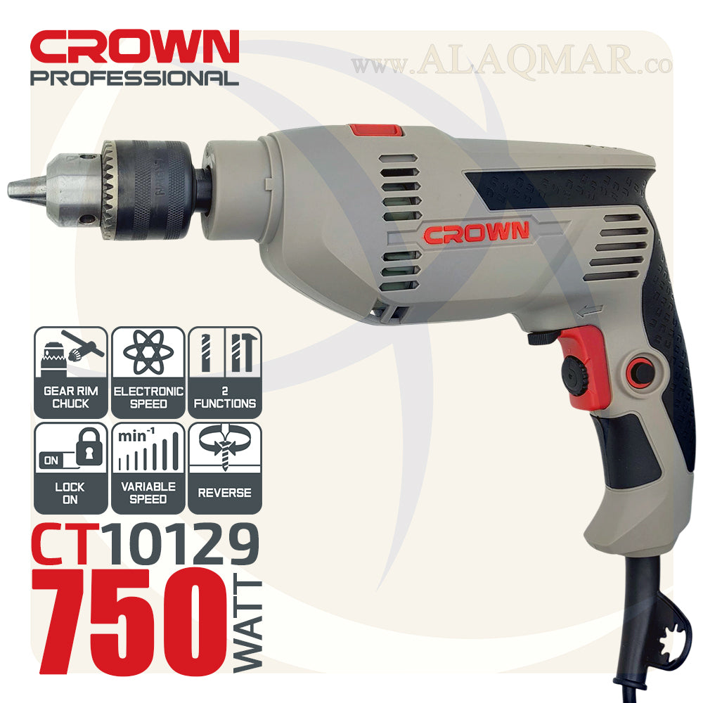 شنيور دقاق ي/ش 13ملي 750وات CT10129 CROWN