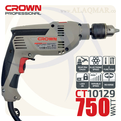 شنيور دقاق ي/ش 13ملي 750وات CT10129 CROWN