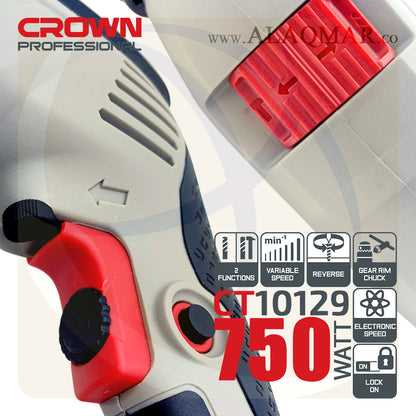 شنيور دقاق ي/ش 13ملي 750وات CT10129 CROWN