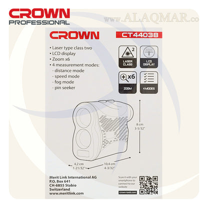 جهاز تحديد مسافات 600متر تكبير 6x CT44038 CROWN