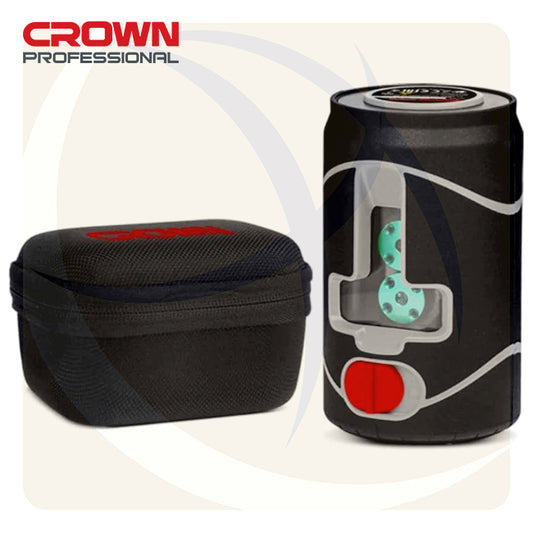 ميزان ليزر محمول 2خط 30متر خط اخضر CT44072 CROWN