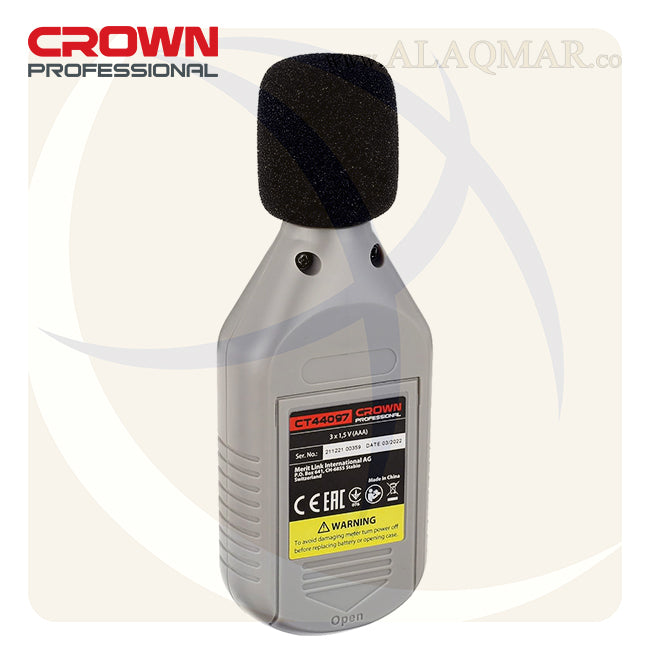 جهاز قياس مستوي الصوت   30DB~130DB CT44097 CROWN