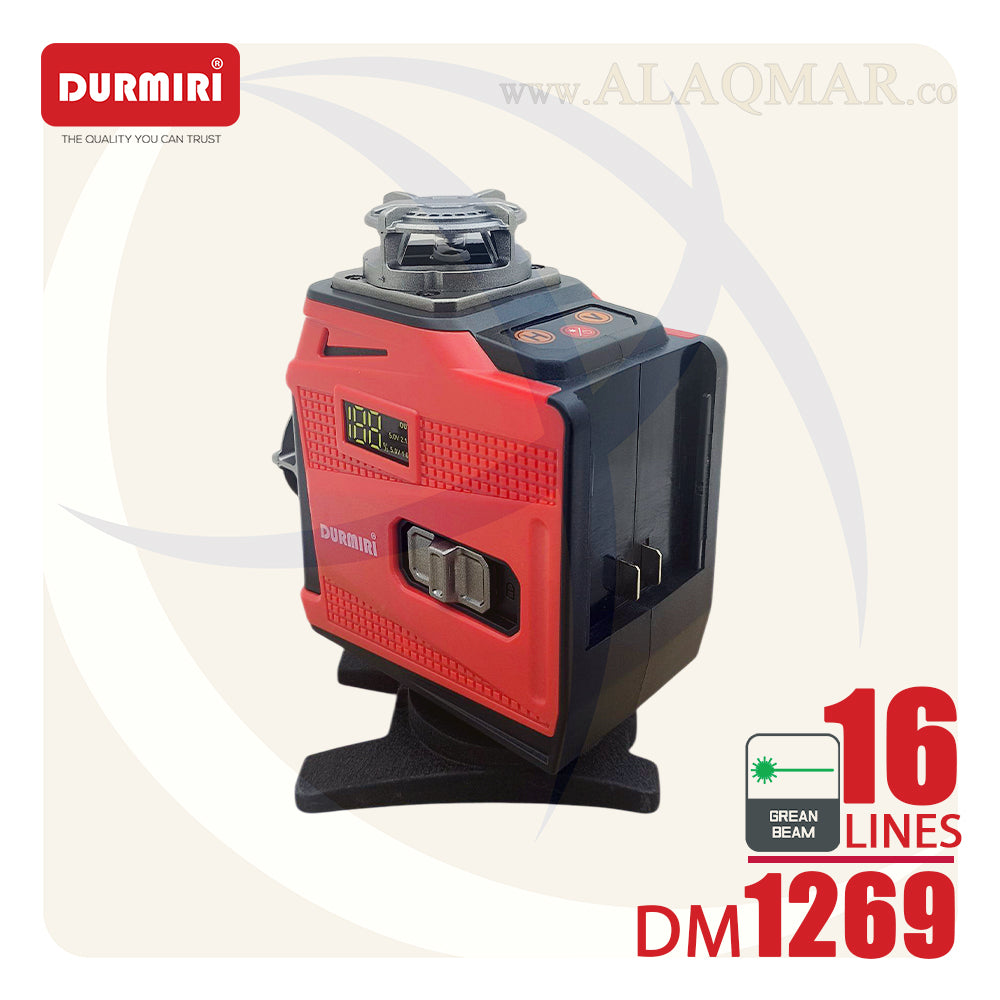 ميزان ليزر 16خط 30متر (4*360درجة)  خط اخضر DM-1269 DURMIRI