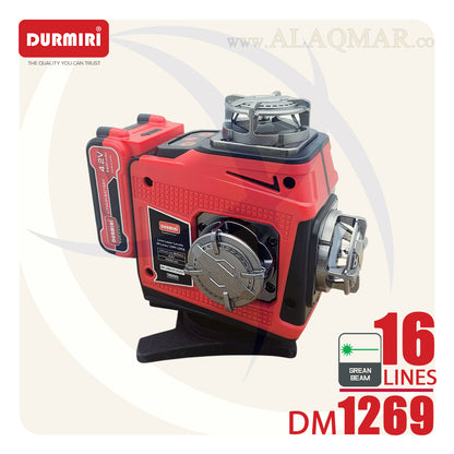 ميزان ليزر 16خط 30متر (4*360درجة)  خط اخضر DM-1269 DURMIRI