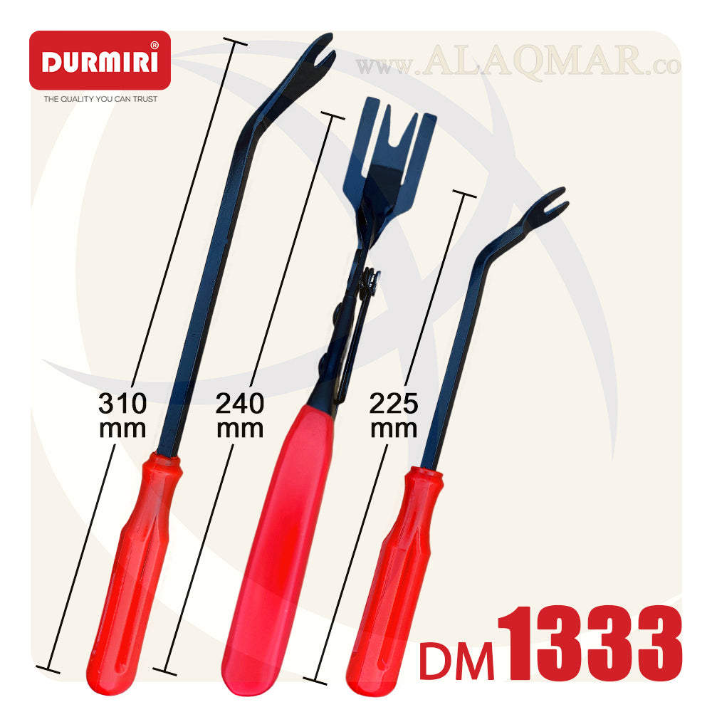 طقم أدوات فك كلبسات و فرش سيارات 3 قطع DM-1333 DURMIRI