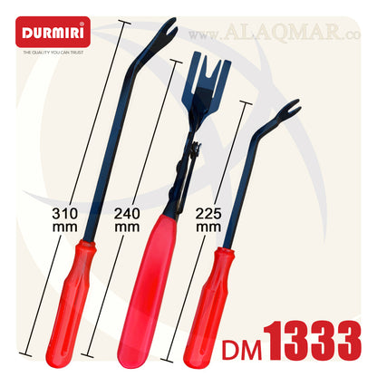 طقم أدوات فك كلبسات و فرش سيارات 3 قطع DM-1333 DURMIRI