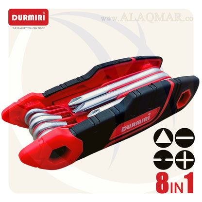 طقم مفك مطوة 8في1 DM-1493 DURMIRI