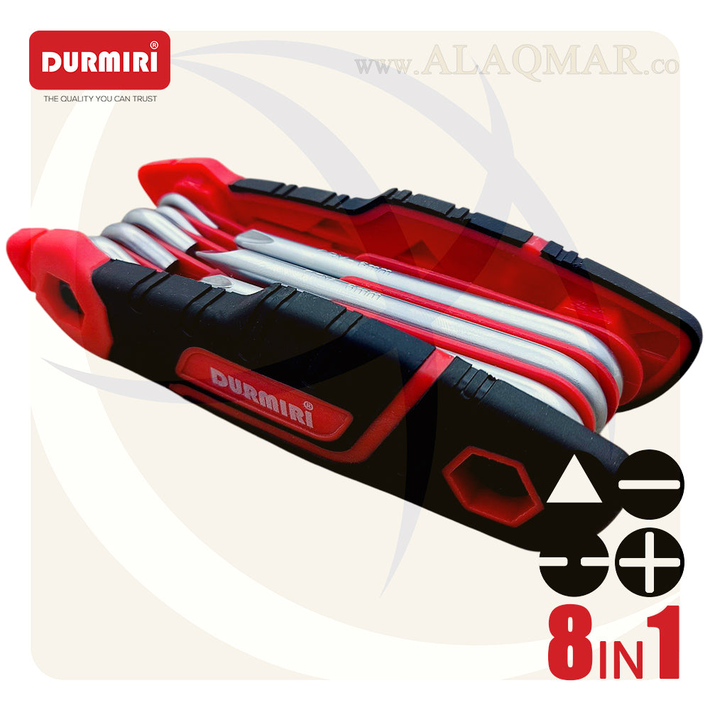 طقم مفك مطوة 8في1 DM-1493 DURMIRI