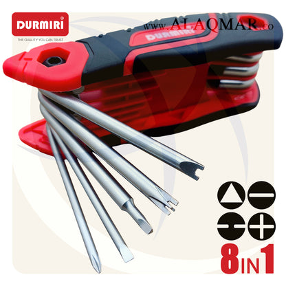طقم مفك مطوة 8في1 DM-1493 DURMIRI