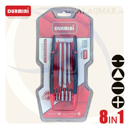 طقم مفك مطوة 8في1 DM-1493 DURMIRI