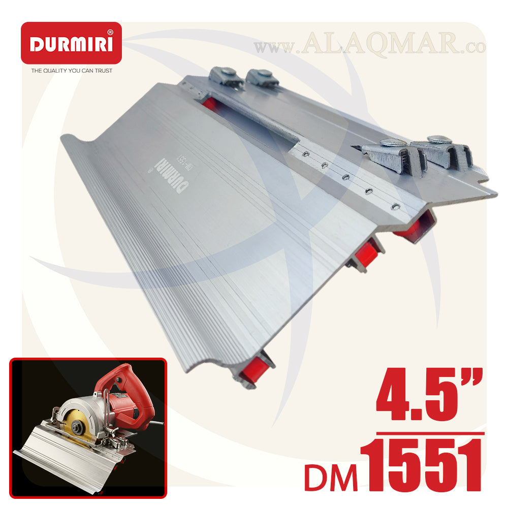 قاعدة شطف السيراميك والرخام بعجل 45درجة 4.5بوصة المنيوم DM-1551 DURMIRI