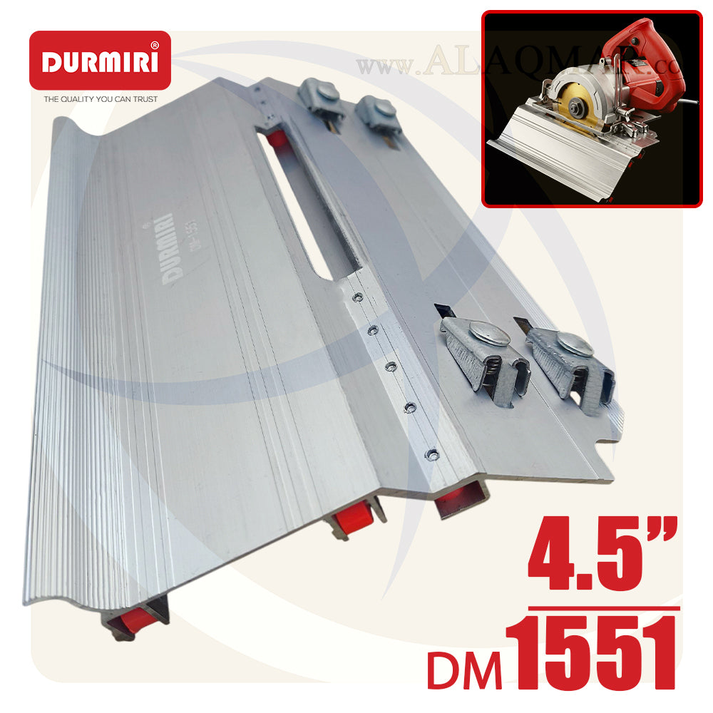 قاعدة شطف السيراميك والرخام بعجل 45درجة 4.5بوصة المنيوم DM-1551 DURMIRI