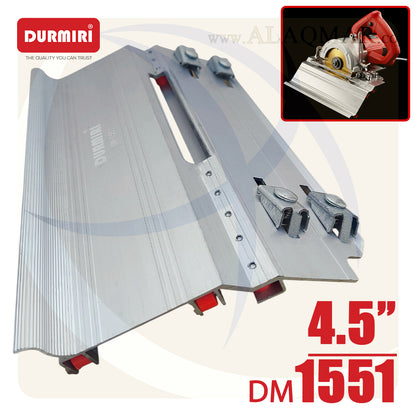 قاعدة شطف السيراميك والرخام بعجل 45درجة 4.5بوصة المنيوم DM-1551 DURMIRI