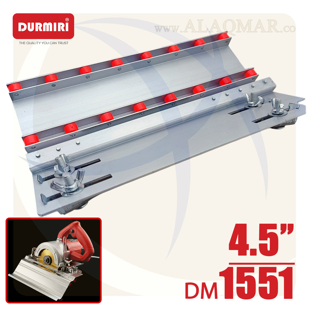 قاعدة شطف السيراميك والرخام بعجل 45درجة 4.5بوصة المنيوم DM-1551 DURMIRI