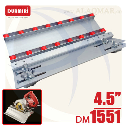 قاعدة شطف السيراميك والرخام بعجل 45درجة 4.5بوصة المنيوم DM-1551 DURMIRI