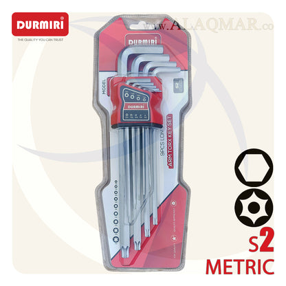 طقم النكي + نجمة توركس بدليل طويل طول اكثر 9ق 1.5-10ملي T10-T50 S2 DM-270 DURMIRI