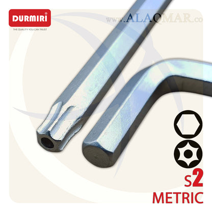 طقم النكي + نجمة توركس بدليل طويل طول اكثر 9ق 1.5-10ملي T10-T50 S2 DM-270 DURMIRI