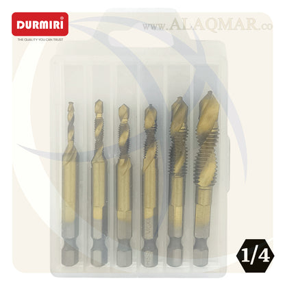 طقم بنط تخريم و قلوظة 6ق M3-M10 DM-278 DURMIRI