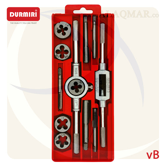 طقم بوجي دكر و لقمة قلاوظ 12ق M6-M12 علبة بلاستيك VB DM-501 DURMIRI