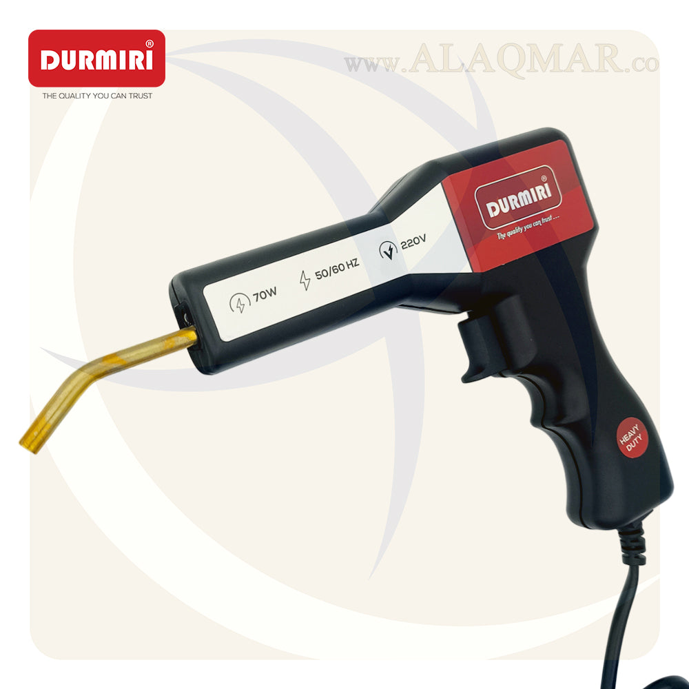 مسدس لحام رفرف و بلاستيك 70وات خدمة شاقة +  كليبسات DM-549 DURMIRI