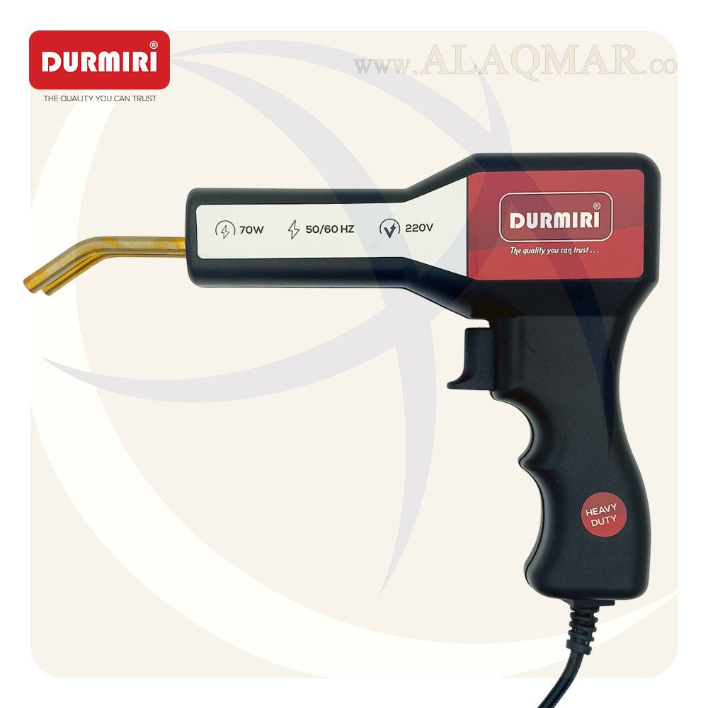 مسدس لحام رفرف و بلاستيك 70وات خدمة شاقة +  كليبسات DM-549 DURMIRI