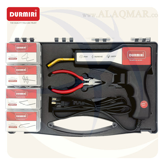 مسدس لحام رفرف و بلاستيك 70وات خدمة شاقة +  كليبسات DM-549 DURMIRI