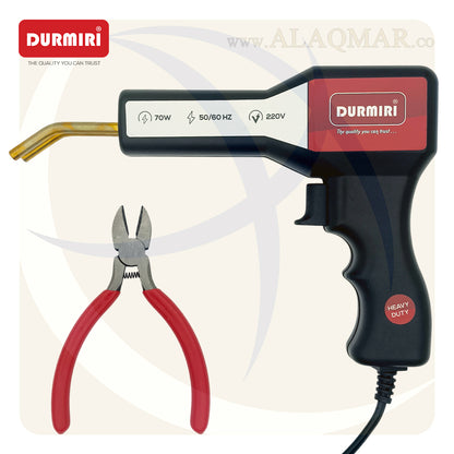 مسدس لحام رفرف و بلاستيك 70وات خدمة شاقة +  كليبسات DM-549 DURMIRI