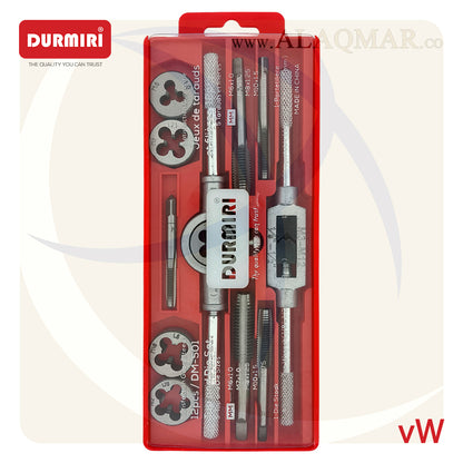 طقم بوجي دكر و لقمة قلاوظ 12ق M6-M12 علبة بلاستيك VW DM-501 DURMIRI