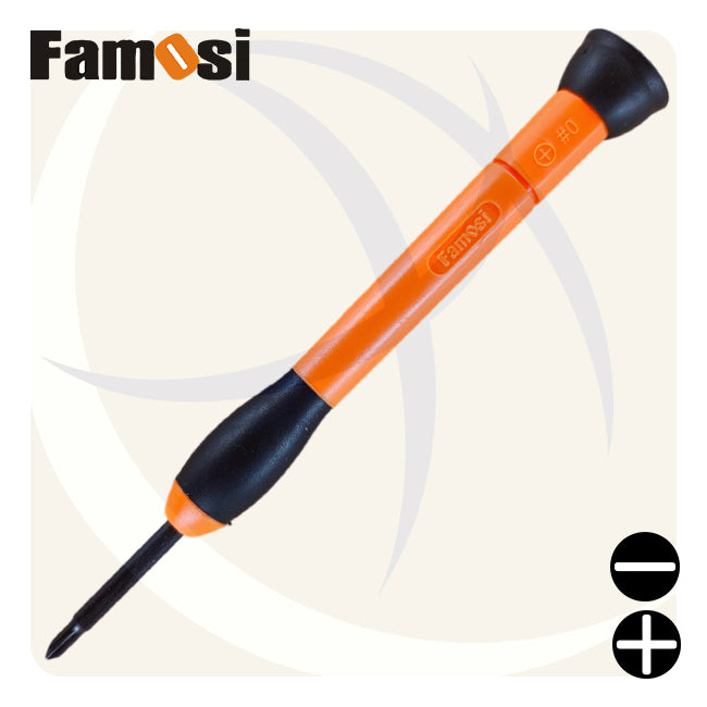 طقم مفك الكترونيات عادة و صليبة 6ق FSE0201 FAMOSI